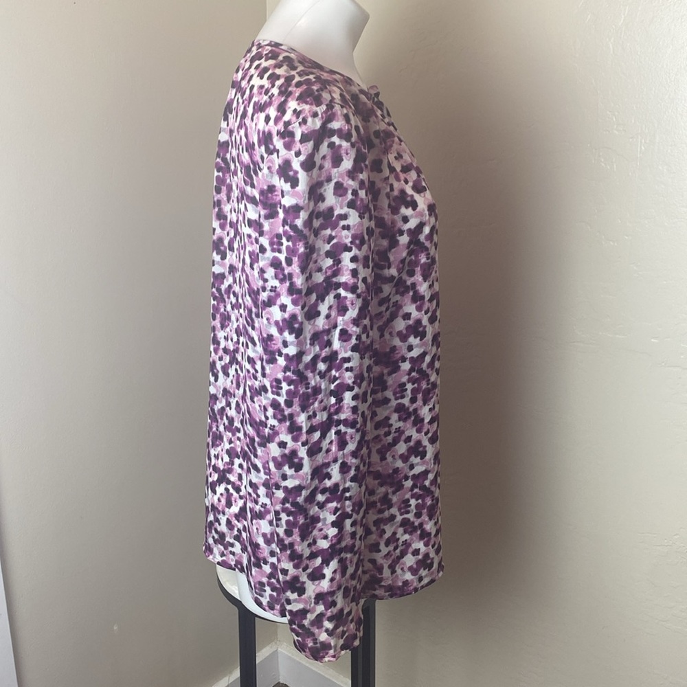 Purple Patterned Blouse - Picture 8 of 11